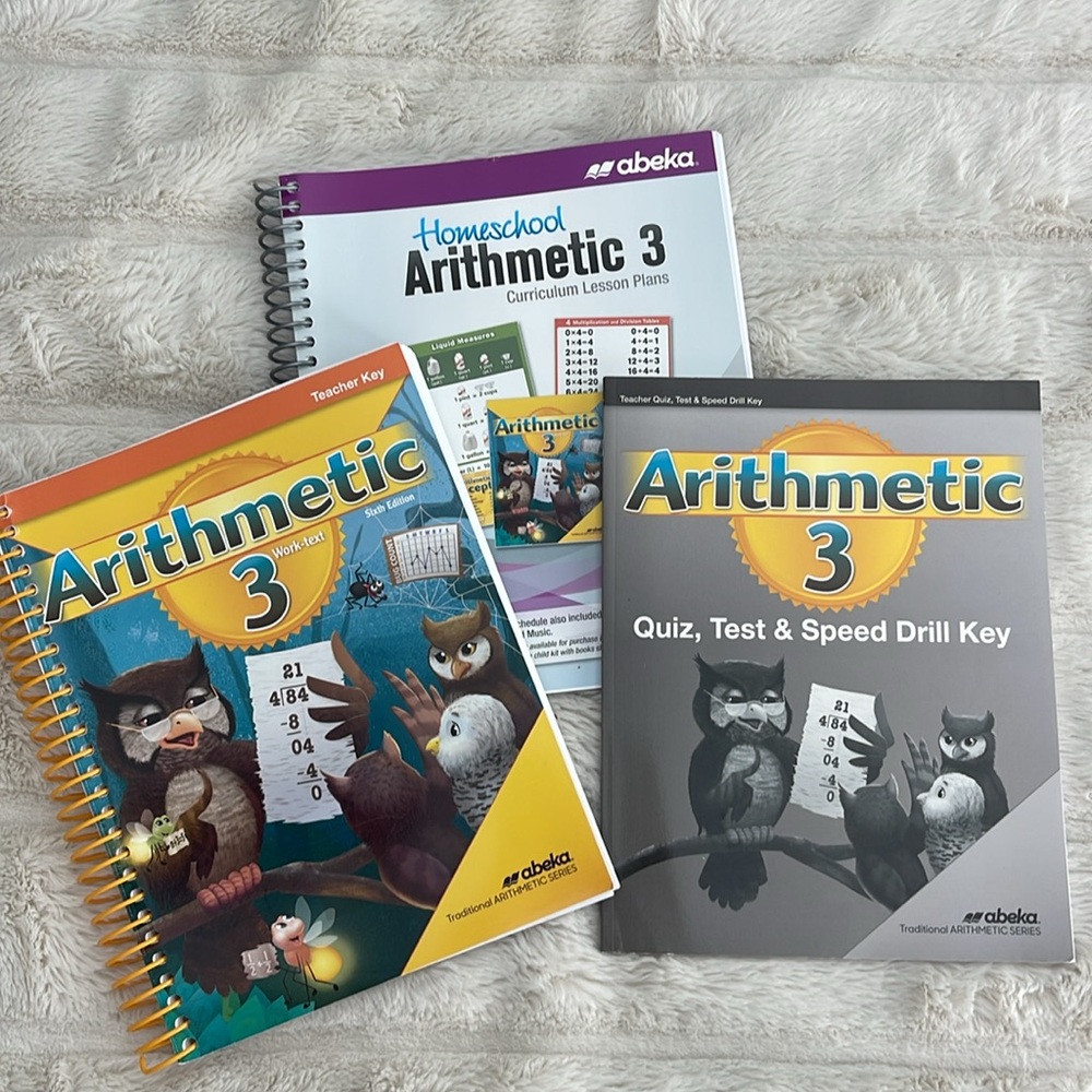 Abeka Arithmetic 3 Sixth Edition Teacher Key - Set of 3